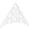 Ekena Millwork Pitch Austin Architectural Grade PVC Gable Pediment, 72"W x 42"H x 1"P (14/12) GPP072X042X100AUS - alternate 1